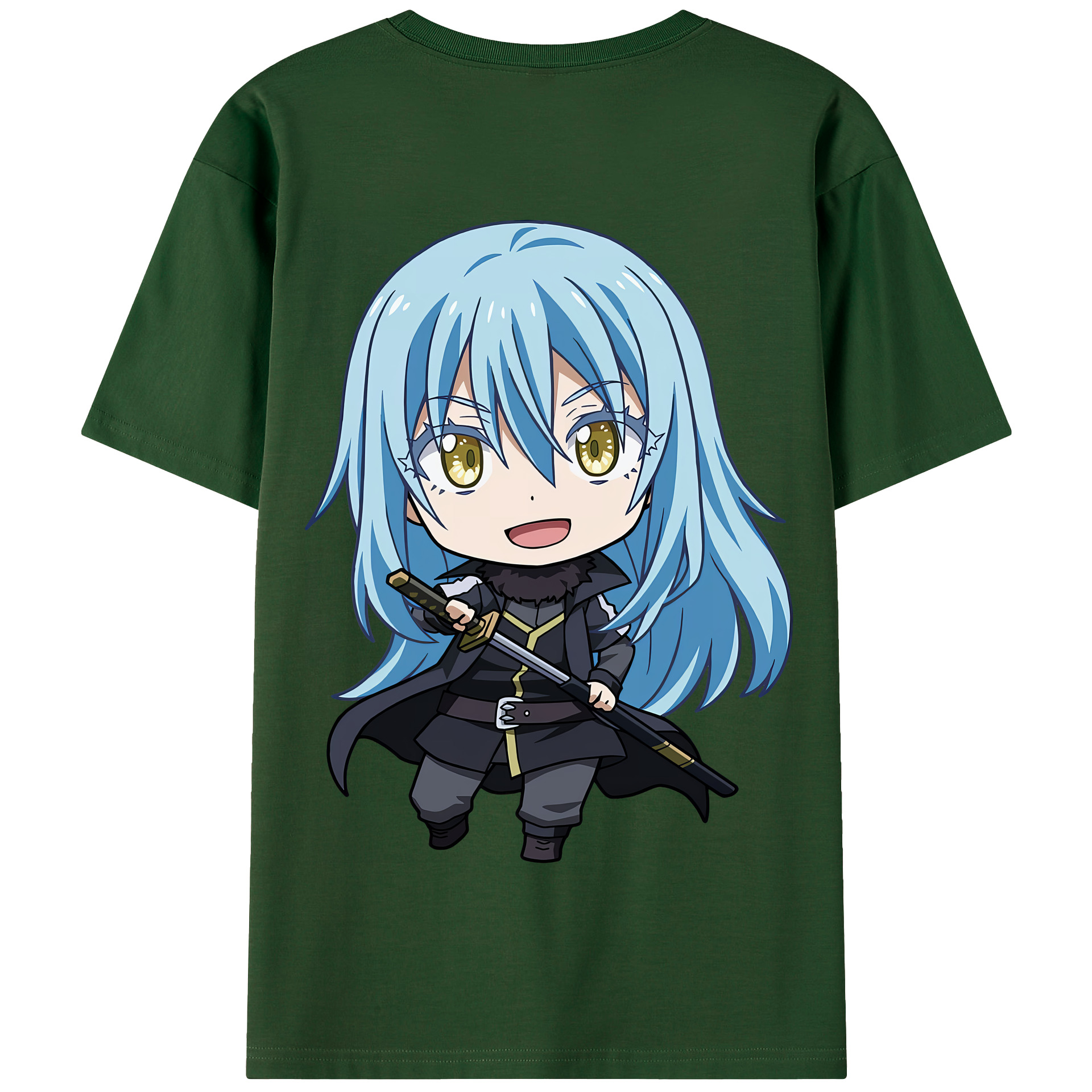 （画像用） 転スラ Regarding Reincarnated to Slime 綿100％半袖Tシャツ（背面プリント）